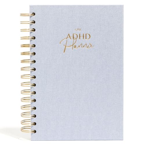 epic self The ADHD Planner - Undated Daily Weekly Schedule Organizer Journal for Disorganized People - Habit Tracker Record Emotions & Mood - Academic Goals - Structure & Focus for Adults Brains (Spiral) - Image 1