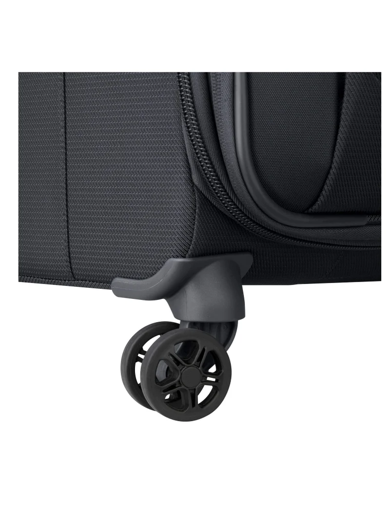 ديلسي _باريس Montmartre Air 2.0 83cm Softcase 4 Double Wheel Expandable Check-In Luggage Trolley Black