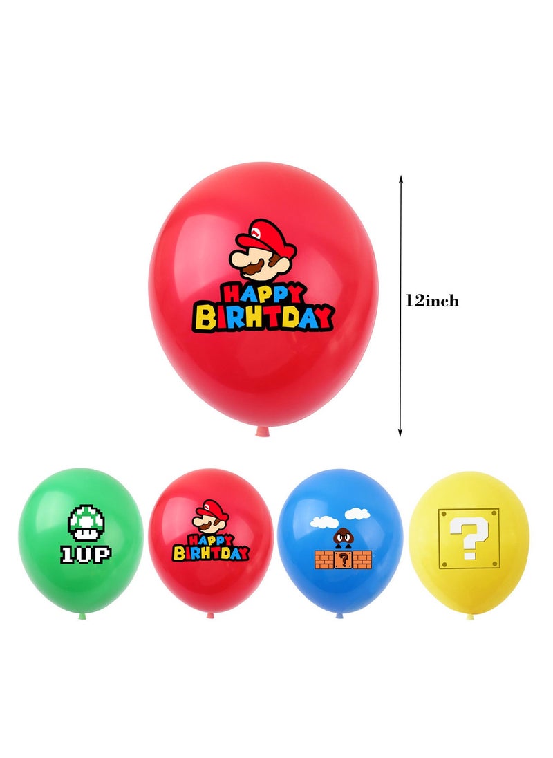 xppier 42 Pieces Mario Theme Birthday Decorations for Children's Birthday Supplies  - Image 3