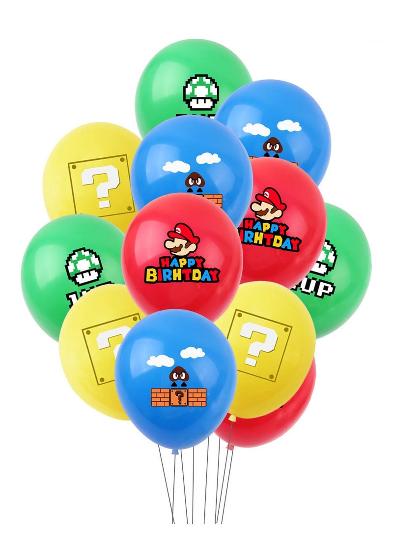 xppier 42 Pieces Mario Theme Birthday Decorations for Children's Birthday Supplies  - Image 4