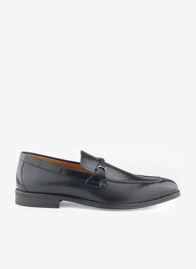 DUCHINI Men Metallic Accent Slip-On Loafers