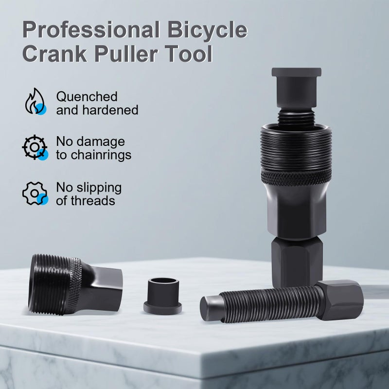 LBOKLING Crank Puller, Bike Crank Removal Tool, Crank Puller Bike Tool for Square Taper and Splined Cranks,Bike Crankset Arm Removal Tool for Maintenance, Repair, Cycling Power Bottom Bracket Tool - Image 2