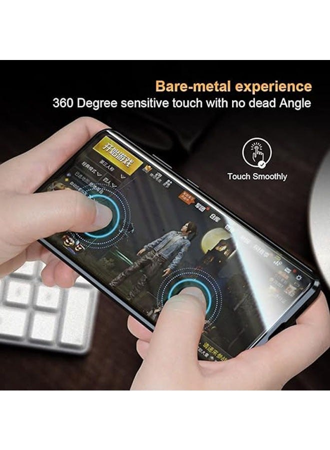 General Anti-peeping case for Galaxy S24 Ultra/S24 Plus/S24, 360-degree front and rear transparent protective film, privacy tempered glass, full body protection, magnetic adsorption metal cushioning case  - Image 5