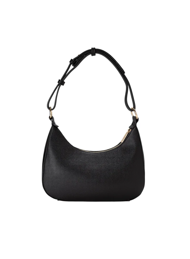 Bata Textured Hobo Bag Black