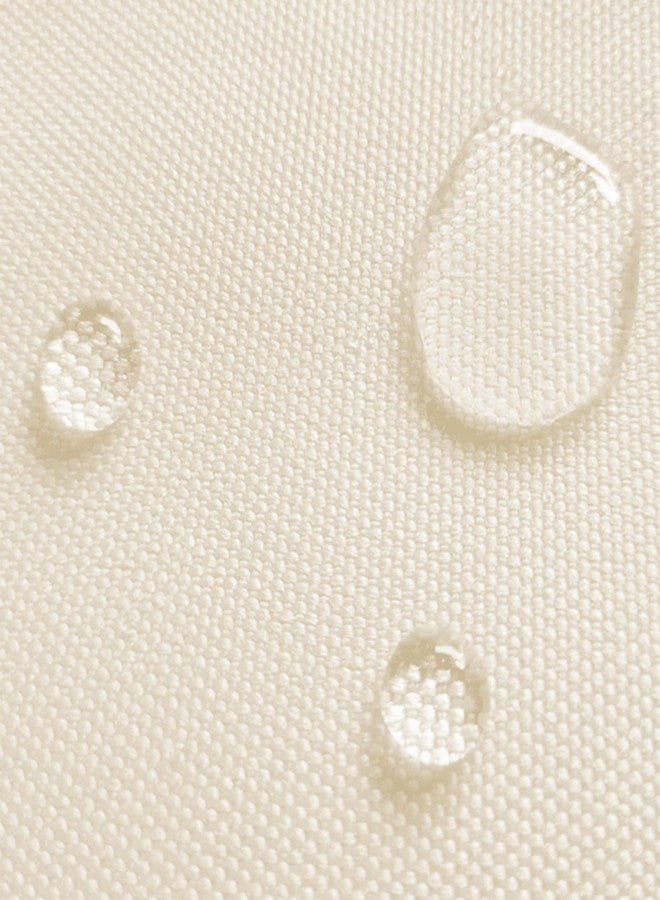 Konelia Waterproof Canvas Fabric by The Yard 58inch 600D Upholstery Fabric Cordura Polyester Fabric Outdoor Water Resistant Fabric for Sewing Chair Patio Cushion Purse Bag Interior,r 5 Yard Ivory - Image 2
