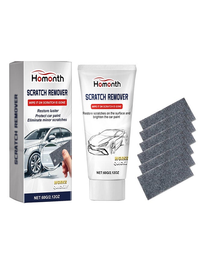Homonth Nano Sparkle Cloth Car Polish Scratches Remover,6PCS Multi-Purpose Nano Magic Cloth Easy to Repair Small Scratched Water Spots Scratch Car Remover for All Car - Image 1