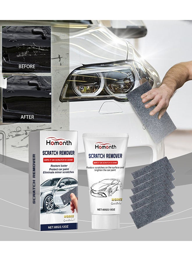 Homonth Nano Sparkle Cloth Car Polish Scratches Remover,6PCS Multi-Purpose Nano Magic Cloth Easy to Repair Small Scratched Water Spots Scratch Car Remover for All Car - Image 2