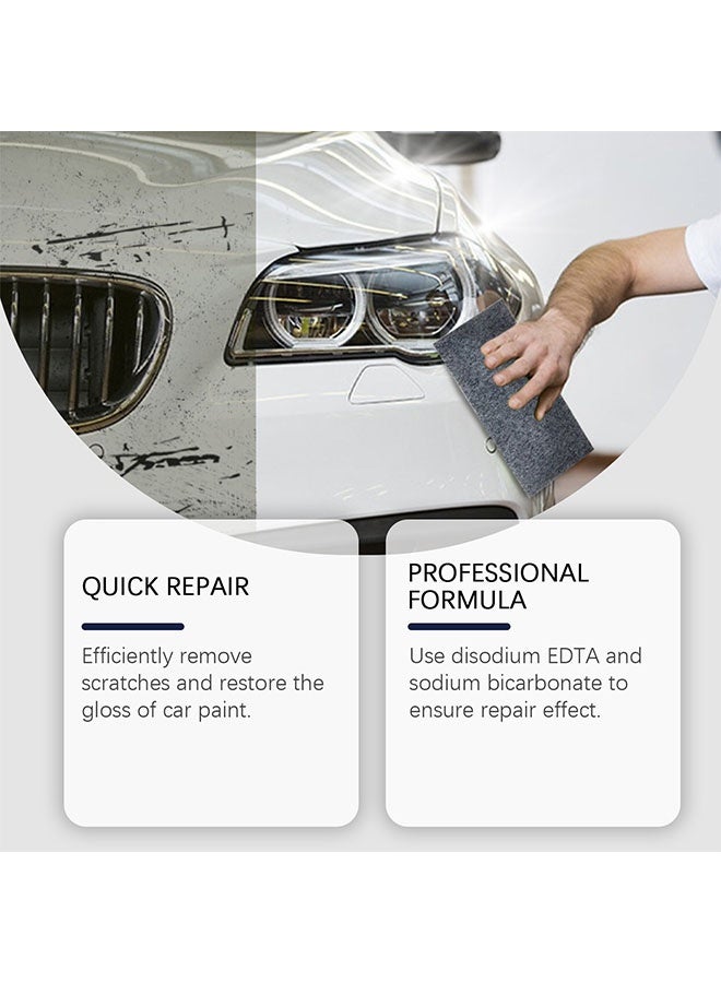 Homonth Nano Sparkle Cloth Car Polish Scratches Remover,6PCS Multi-Purpose Nano Magic Cloth Easy to Repair Small Scratched Water Spots Scratch Car Remover for All Car - Image 3