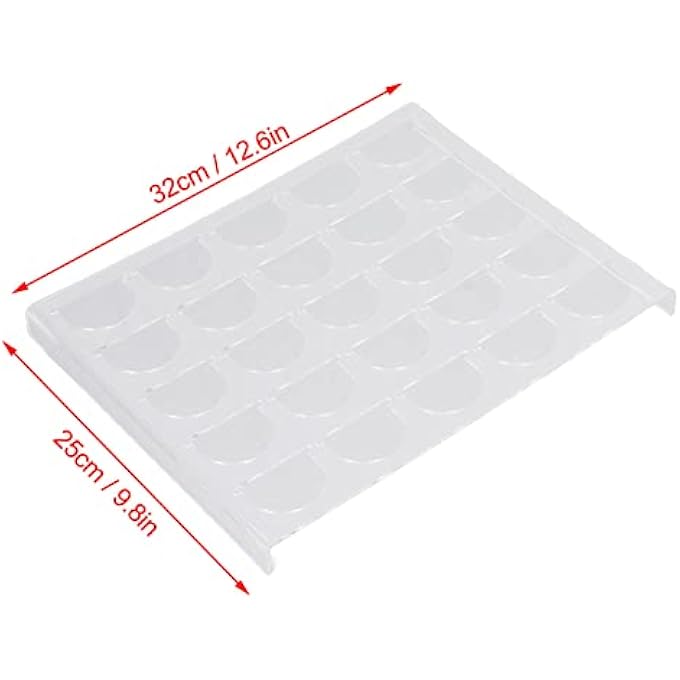 Jiawu Coffee Pod Holder Coffee Pod Storage Organizer Tray Holds 25 Capsules For Large Capacity Plastic Coffee Capsule Storage For Use On Countertop Or In Drawer - Image 5