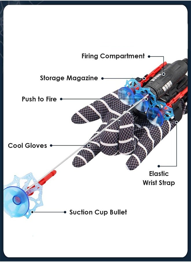 Polish'D Spider Web Shooter, Catapult Toys, Spiderman Peripherals, Wrist Firing GunSuperheroes Wrist Launcher Toy, Funny Children Educational Toys  - Image 2