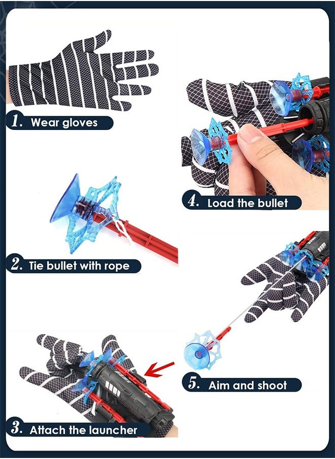 Polish'D Spider Web Shooter, Catapult Toys, Spiderman Peripherals, Wrist Firing GunSuperheroes Wrist Launcher Toy, Funny Children Educational Toys  - Image 4
