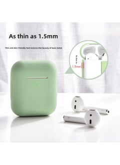 Generic Airpods Earphone Case Protective Cover For Apple 1/2 Generation Soft Case Universal Wireless Bluetooth Silicone Protective Case-Colour:G-1360-lavender-Applicable Model:Airpods Universal For First An  - Image 1