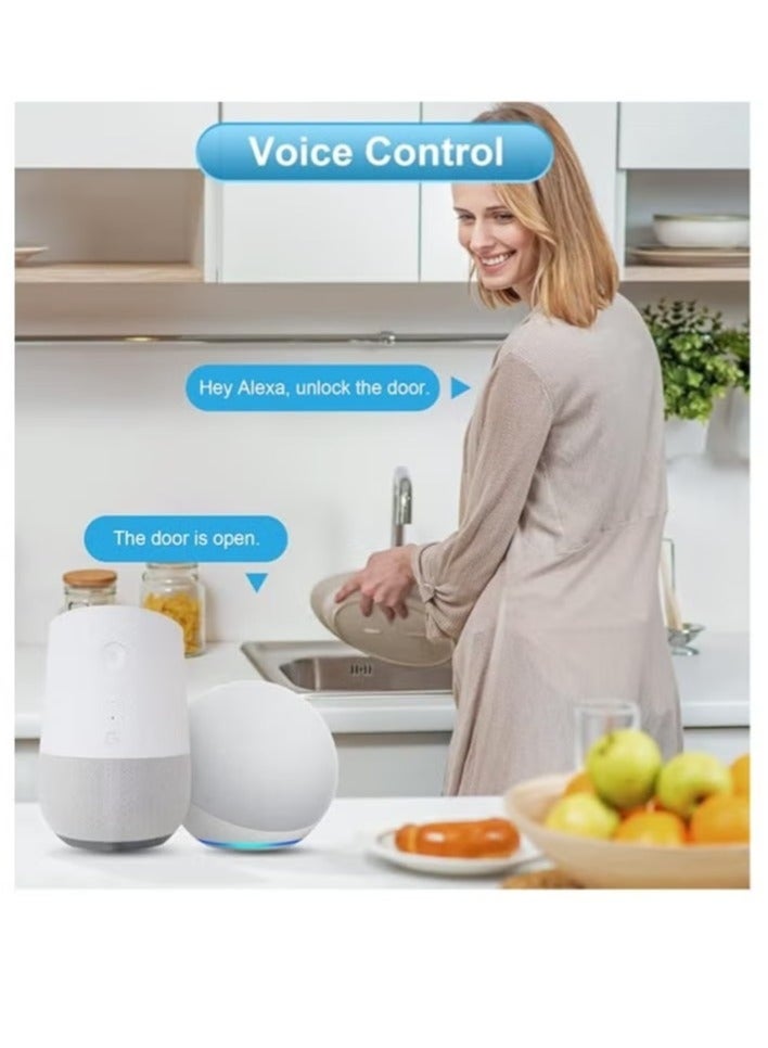 ASIV Smart Lock Gateway G2 Hub,for Keyless Entry, Remote Control, and Management of Bluetooth Door Locks. Smart Wi-Fi Gateway With Ttlock App, Wi-Fi Bridge for Voice Control With and Google Home. - Image 3