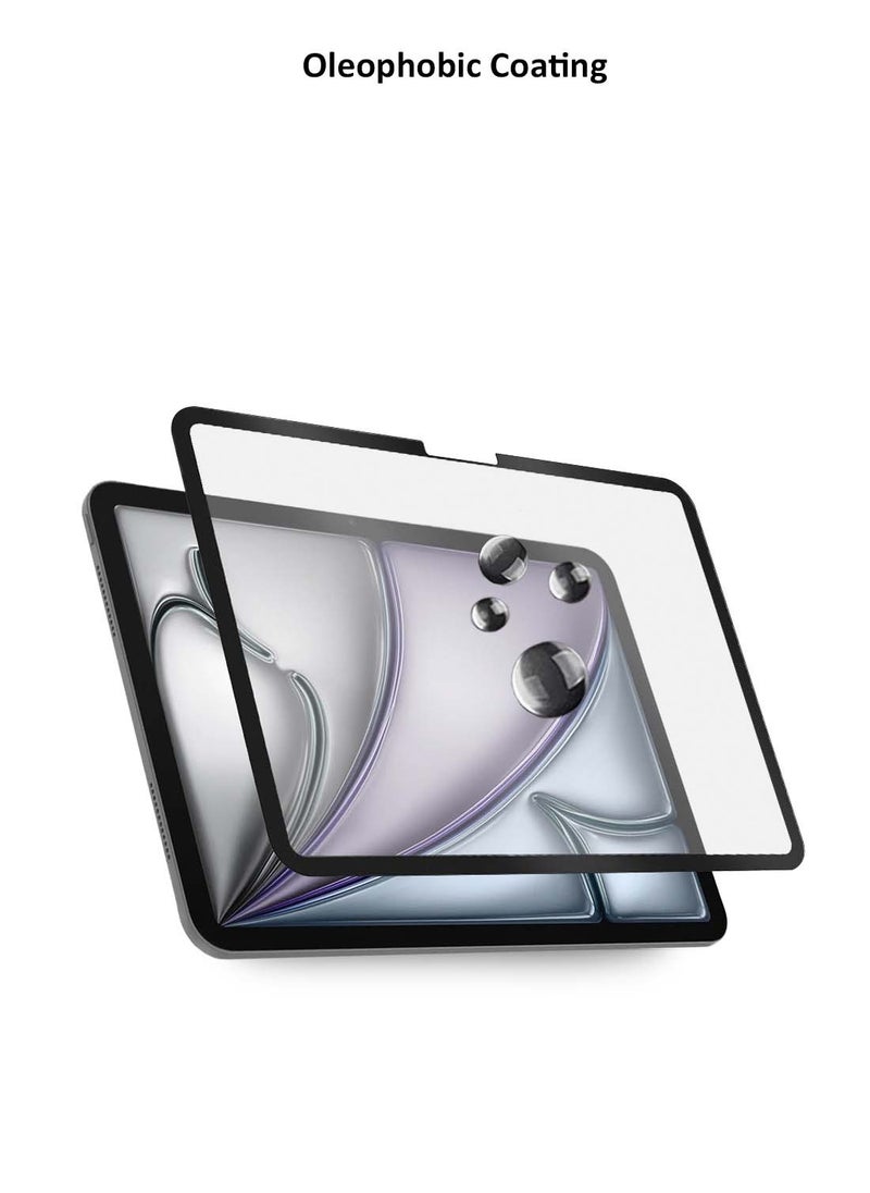 Wtech Apple iPad Air 2025 (7th Generation) M3 11 inch Nano Ceramic Full Glue Full Cover Matte Flexible Screen Protector 2 Pack - Clear/Black  - Image 5