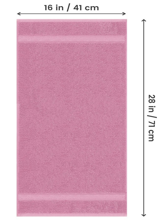 Utopia Towels 6 Pack Premium Hand Towels Set, 16 by 28 inches, 100% Ring Spun Cotton, Ultra Soft and Highly Absorbent 600GSM Towels for Bathroom, Gym, Shower, Hotel, and Spa, Pink - Image 2