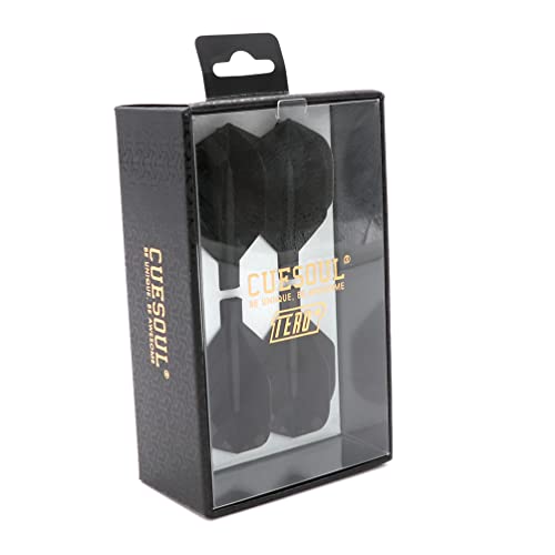 CUESOUL TERO Plus New Double Direction Telescopic and Rotating Dart Flights System-AK4P Dart Flights Black - Image 1