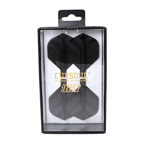 CUESOUL TERO Plus New Double Direction Telescopic and Rotating Dart Flights System-AK4P Dart Flights Black - Image 5