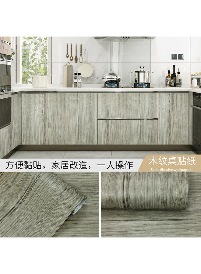 الأزرق جي دبليو ورق ورق خشبي قديم PVC ورق حائط ورق حائط ، أثاث ذاتي اللصق ، ورق طاولة ، ورق حائط ، تم تجديده من قبل عنبر للنوم - Image 1