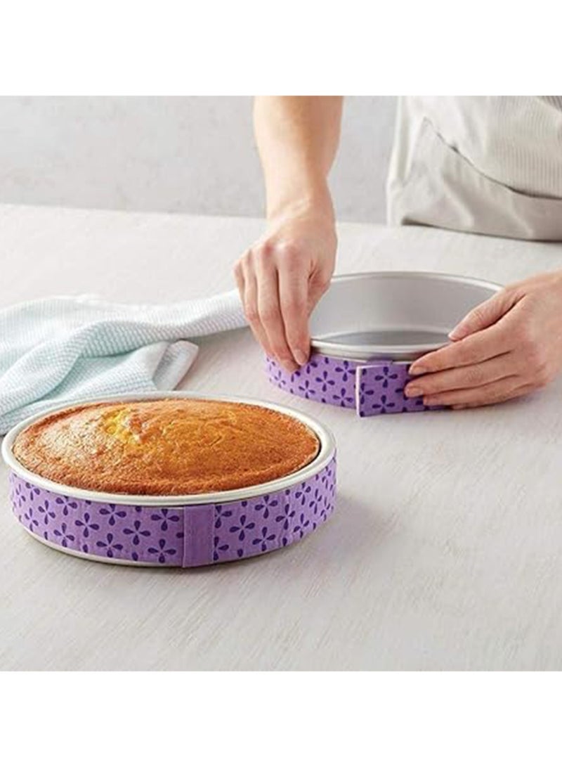 Baking Tray Protection Cloth Strips Cake Anti-Deformation Baking Cake Banding Tools Uniform Cake Strips, Super Absorbent Thick Cotton - Image 3