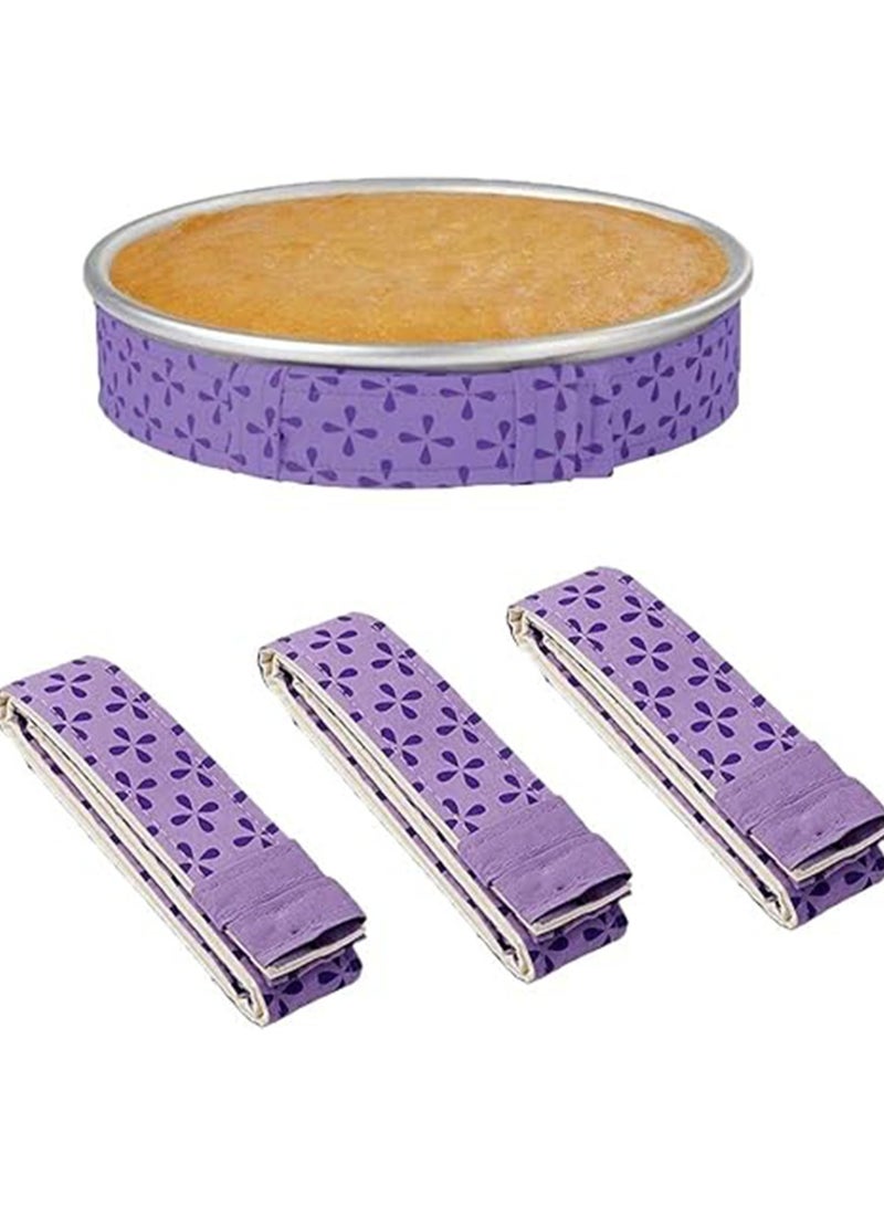 Baking Tray Protection Cloth Strips Cake Anti-Deformation Baking Cake Banding Tools Uniform Cake Strips, Super Absorbent Thick Cotton - Image 1