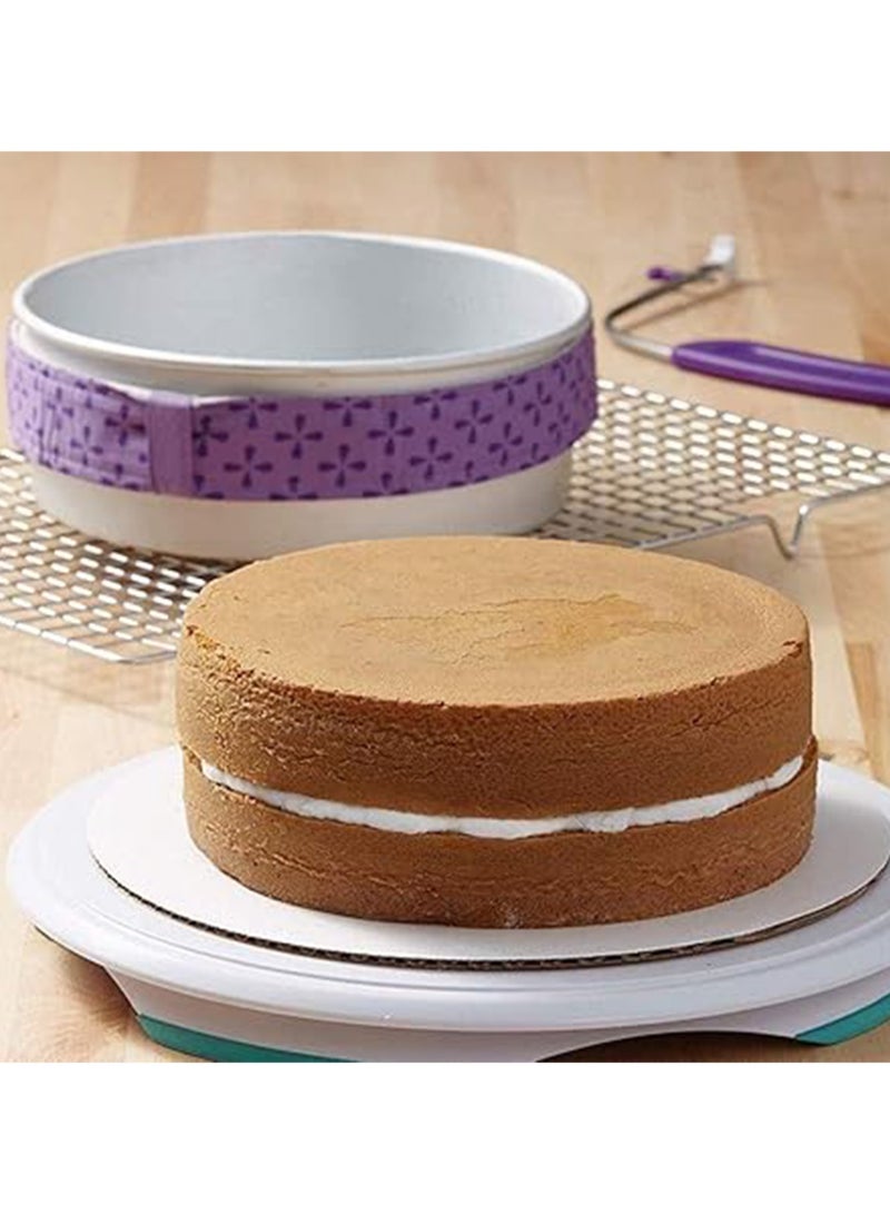 Baking Tray Protection Cloth Strips Cake Anti-Deformation Baking Cake Banding Tools Uniform Cake Strips, Super Absorbent Thick Cotton - Image 2