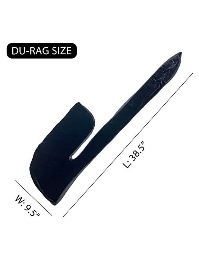 TITAN 1Pc Velvet Durag Mens Cap Premium Soft Quality Extra Long Tail For 360 Fade Braids Twist Locs - Image 5
