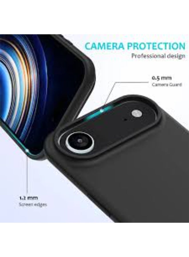 Premium Soft Liquid Silicone Case Cover for Apple iPhone 17 Air 5G (2025 Model) – Shockproof, Slim Fit, Anti-Scratch, Full Body Protective Phone Case – Black (MCRPSN) - Image 3