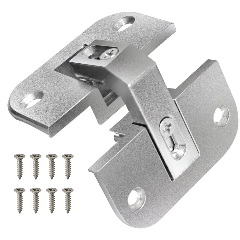 superbobi Adjustable Concealed Pie Cut Corner Hinge 343.90.710 for Cabinet Door, Lazy Susan Hinges Replacement for Mepla SSP 17, 19, and 21 Series Hinges - Image 1