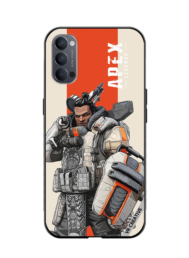 VR CREATIVE Protective Case Cover For Oppo Reno4 Pro 5G Apex Legends Gibby Design Multicolour - Image 1