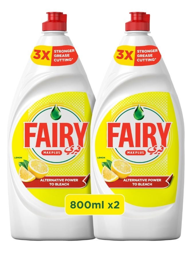 Fairy سائل غسيل الصحون بالليمون بلس مع بديل مبيض القوة - Image 1
