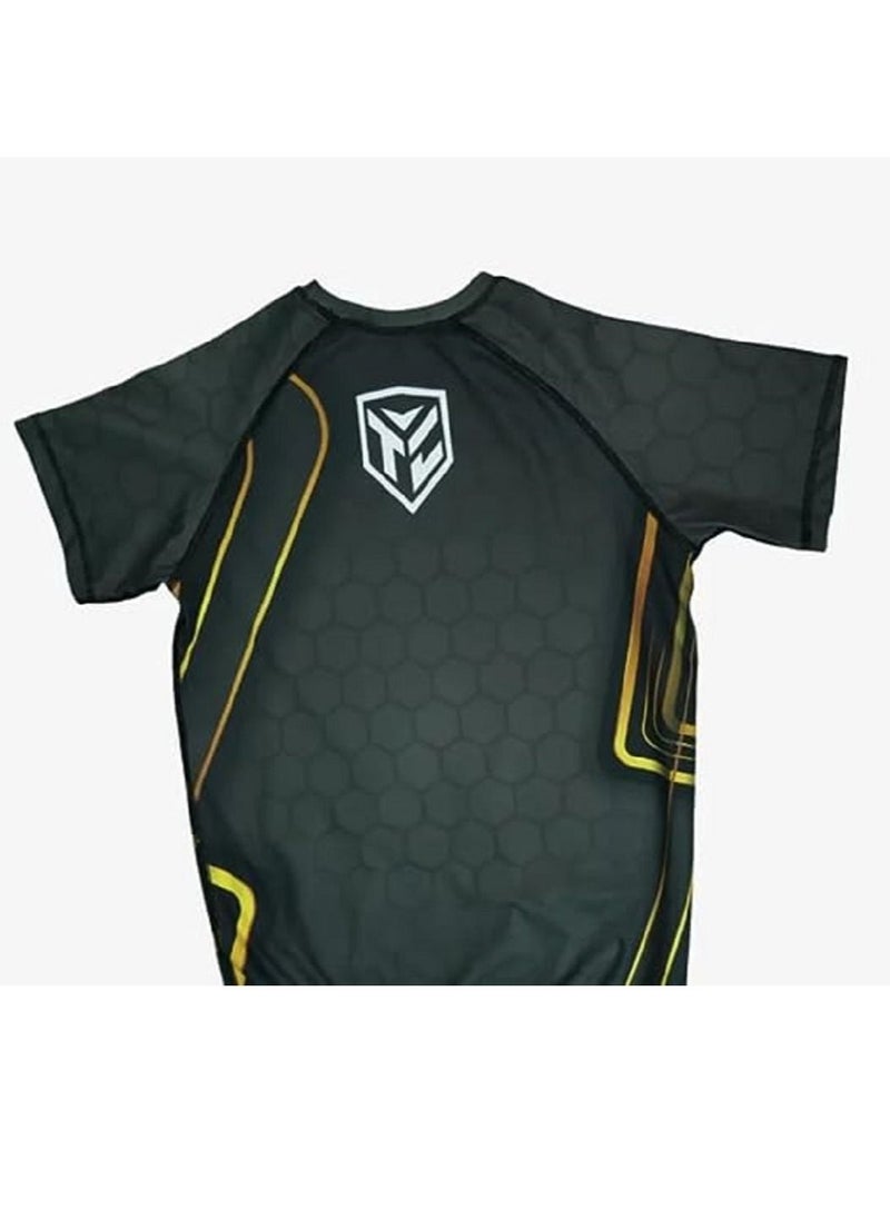 Octagon 1.0 Rashguard Shirt Short Sleeves Round Neck T-Shirt