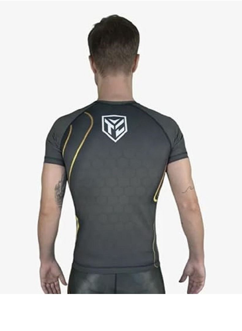 Octagon 1.0 Rashguard Shirt Short Sleeves Round Neck T-Shirt