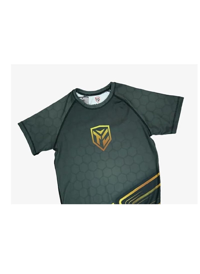 Octagon 1.0 Rashguard Shirt Short Sleeves Round Neck T-Shirt