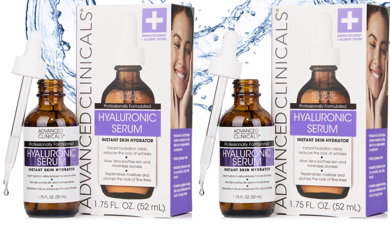 Advanced Clinicals Hyaluronic Acid Serum For Face | Moisturizing Facial Skin Care Products | Hydrating Serum For Face Helps Improve Look Of Wrinkles, Fine Lines, & Uneven Dry Skin Texture, 2-Pack - Image 1