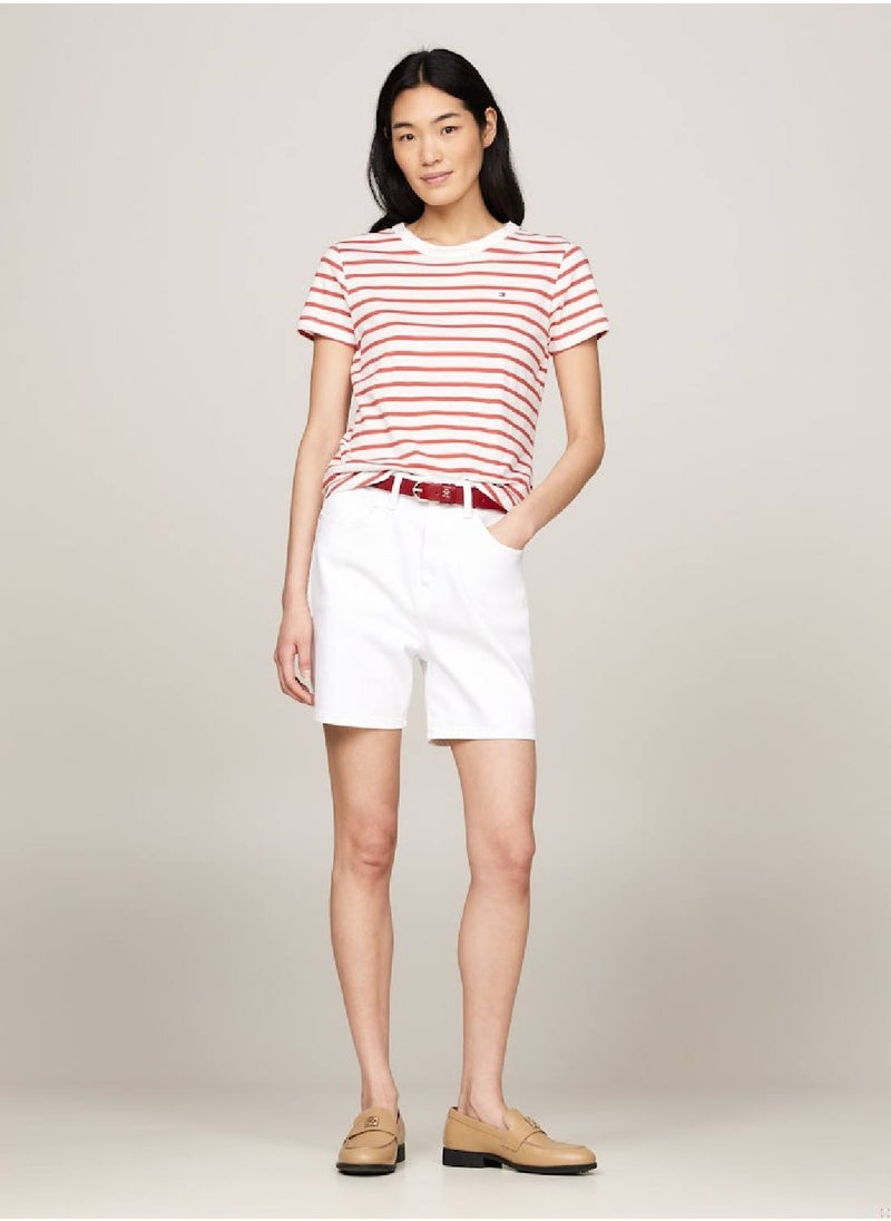 TOMMY HILFIGER 1985 Collection Textured Stripe Slim T-Shirt  - Image 5