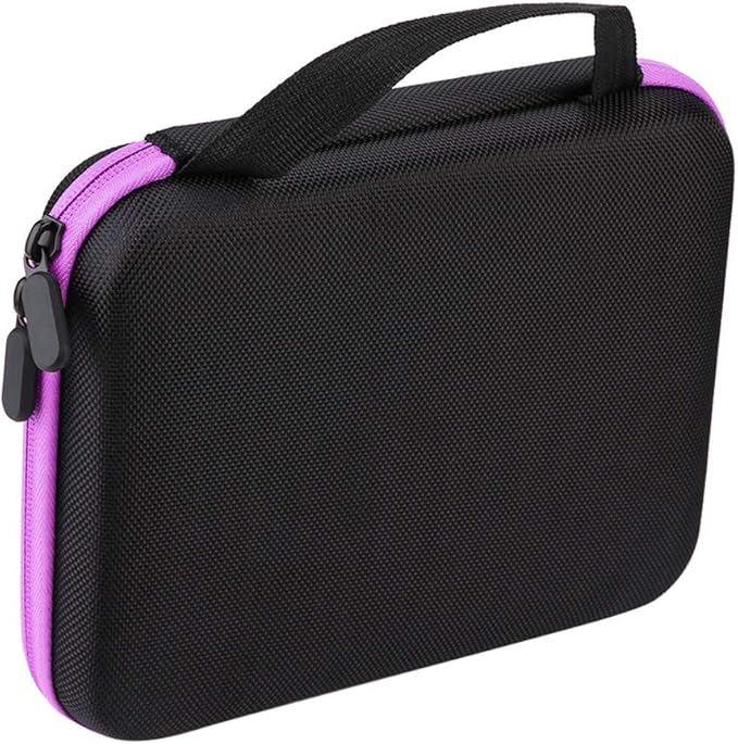 Ejoyous Essential Oils Storage Carrying Case 63 Bottles Portable Aromatherapy Essential Oil Storage Bag Box Organizer with Convenient Handle Waterproof Nail Polish Storage Box for EssentialBright Orange - Image 1