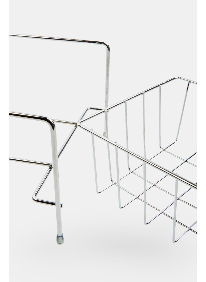 Farberware Metal Expandable Sliding Organizing Bin, Silver  - Image 3