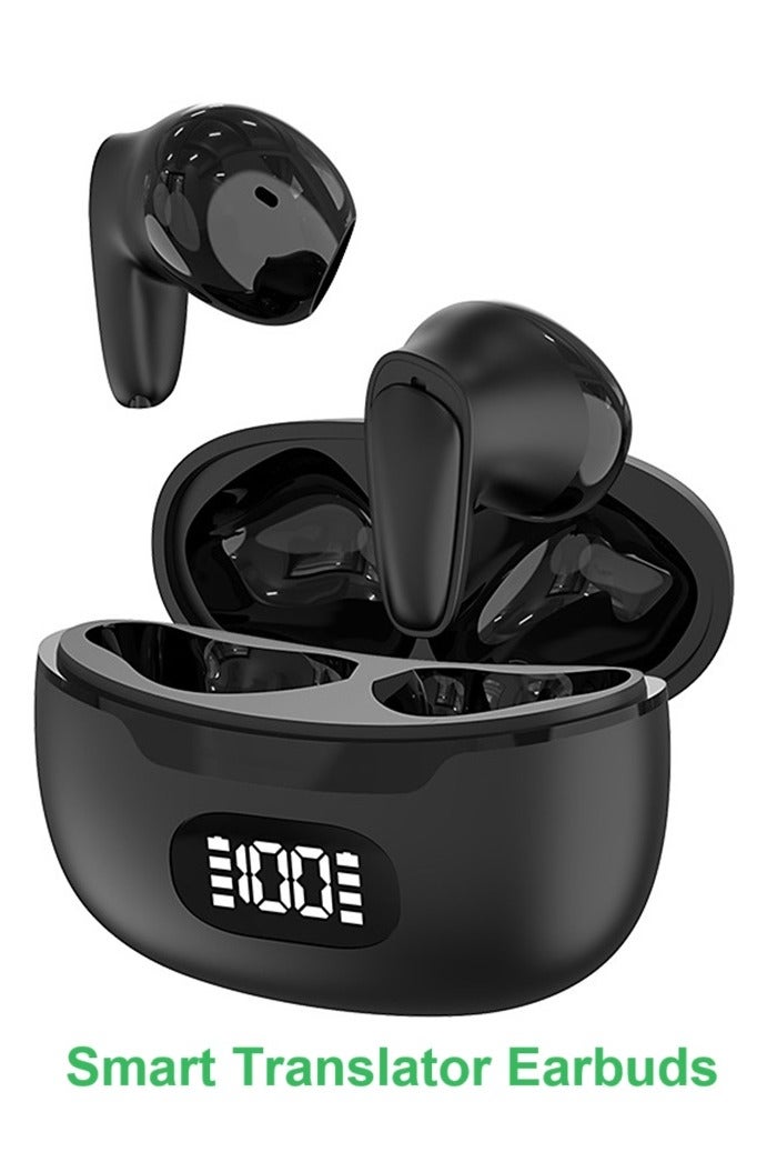 general Smart Translator Earbuds B28 Intelligent Voice Translation Earphones Bluetooth Headphones Wireless Headset Binaural Simultaneous Translation High Accuracy & Fast Translation in 144 Languages Up to 98% Accuracy Simultaneous Interpretation Premium Sound Quality ENC Active Noise Reduction Bluetooth 5.1 Long-lasting Battery - Image 1