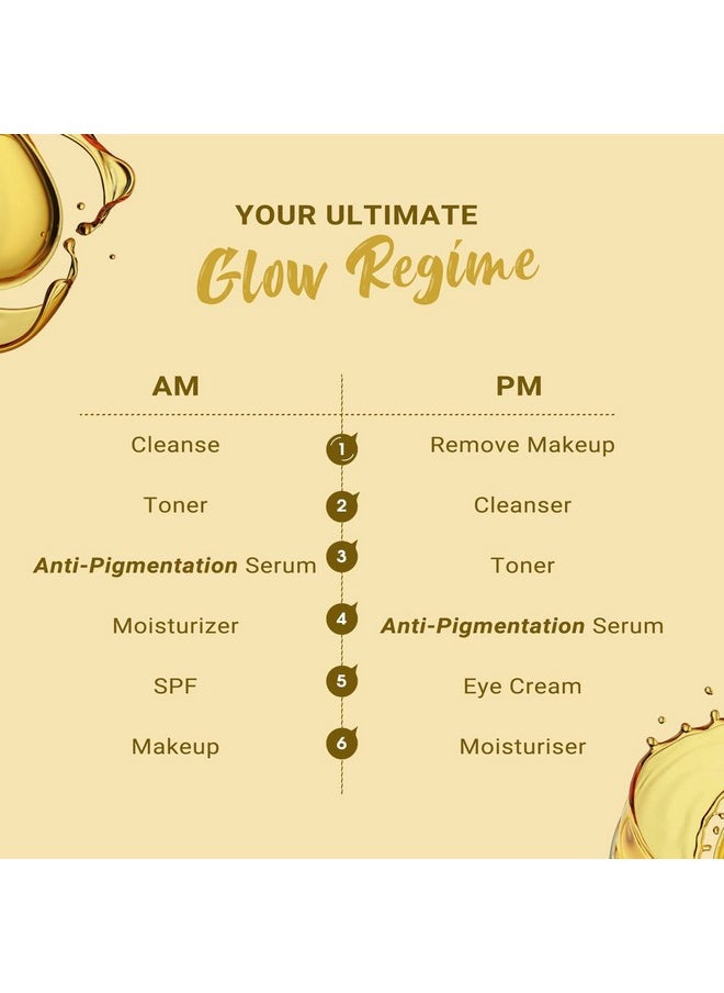NUTRIGLOW - Advanced Organics Anti-Pigmentation Serum For Dark Spot & Blemish Removal With Liquorice Root Extract & Vitamin C - 30Ml - Image 1