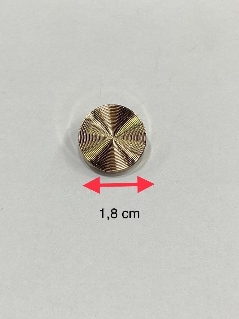 Karan Tuhafiye Karan Haberdashery Cardigan and Vest Button Hypnosis Model Special Coating Set of 6 Gold 1.8 cm - Image 3