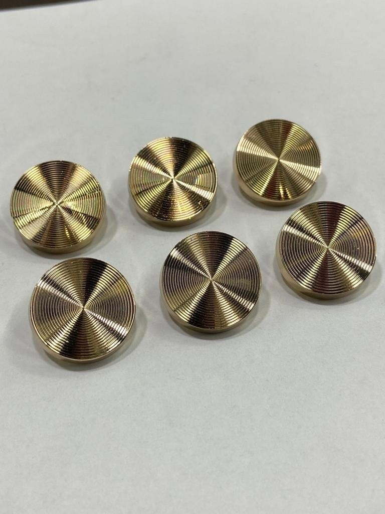 Karan Tuhafiye Karan Haberdashery Cardigan and Vest Button Hypnosis Model Special Coating Set of 6 Gold 1.8 cm - Image 2