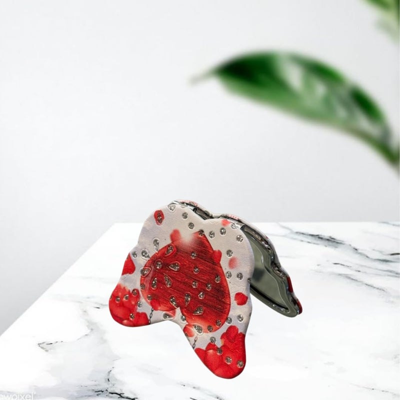 Butterfly Shape Designer Pocket Compact Mirror for Daily use and Purses  - Image 3