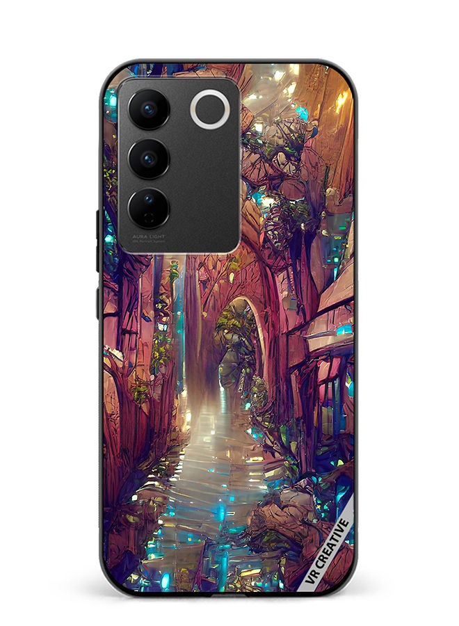 VR CREATIVE Protective Case Cover For Vivo V27e Design Multicolour - Image 1