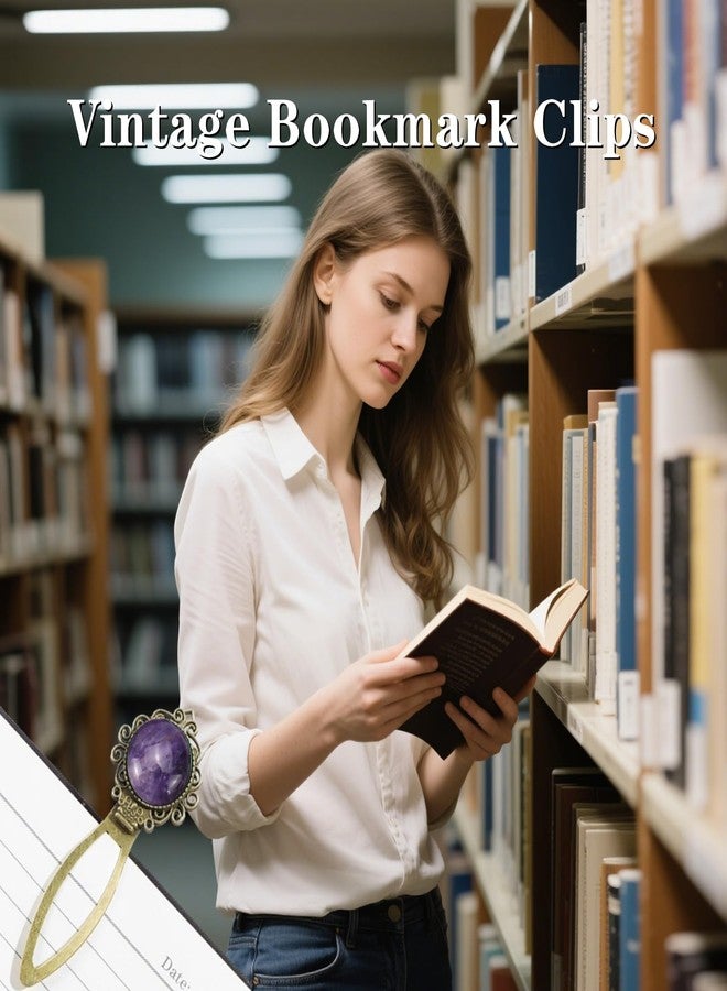 قطعتان من فواصل الكتب المعدنية النحاسية الرائعة، مشابك فواصل كتب عتيقة، مناسبة للكبار ومحبي الكتب الذين يقومون بأعمال يدوية. - Image 4