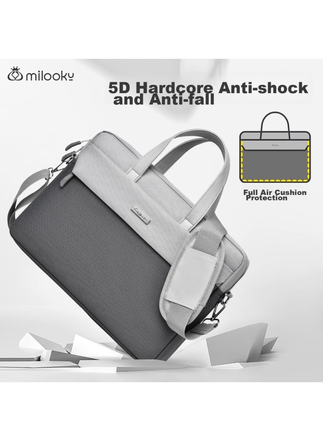 Milooky Shoulder Laptop Bag 15.6/16 Inch Large Capacity Handbag For Men And Women, Suitable For Huawei And Apple, With Handle - Image 4