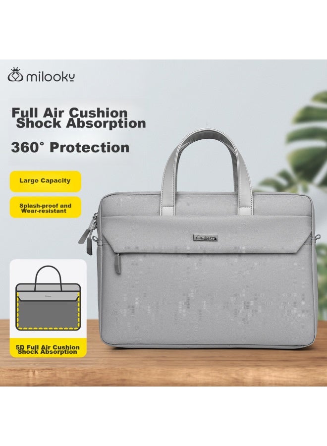 Milooky Shoulder Laptop Bag 15.6/16 Inch Large Capacity Handbag For Men And Women, Suitable For Huawei And Apple, With Handle - Image 1