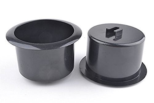 luzen 2 Pcs Black Plastic Recliner-Handles Replacement Cup Holder Insert for Sofa Boat Rv Couch Recliner Car Truck - Image 1