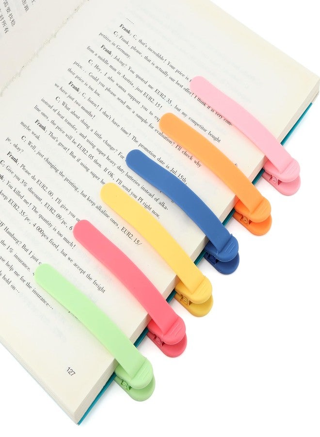 Tookie 6pcs Silicone Automatic Bookmarks, Smart Bookmarks for Women Men Book Accessories, Silicone Book Marks for Reading Women, Men, Kids, Reading Accessories Gifts for Book Lovers - Image 4