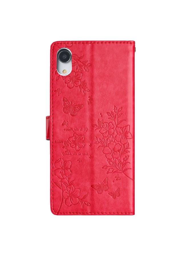S-TOP Case For iPhone XR Butterflies and Flowers Leather Phone Case - Image 3