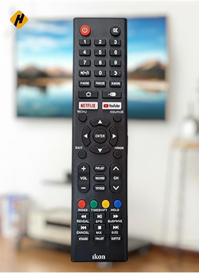 HuHa - Replacement Remote Control Suitable for iKON LED LCD Smart TV - Image 1